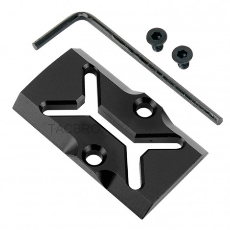 GCP-107# Black Anodized Aluminum Trijicon RMR Cover Plate for Glock 17 19 26 Cut Slides