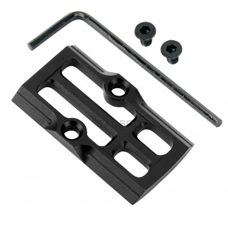 GCP-108# Black Anodized Aluminum Trijicon RMR Cover Plate for Glock 17 19 26 Cut Slides