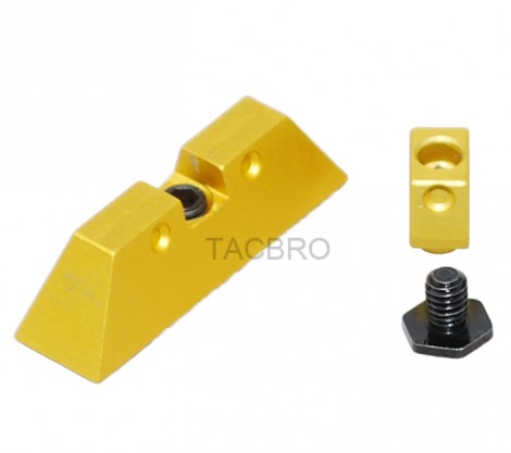 Gold Anodized Aluminum Front & Rear Sights For Glock 17 19 22 23 24 26 27 31 34 35