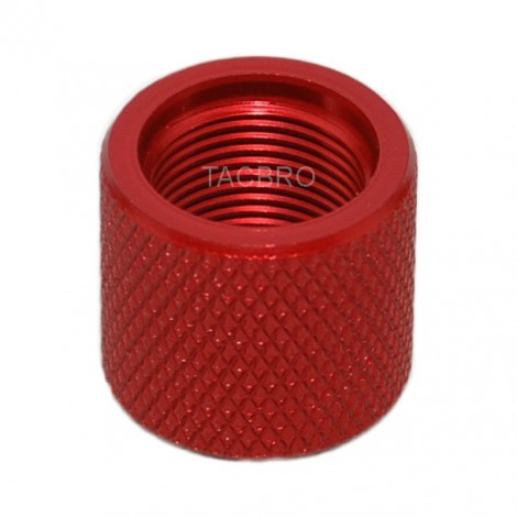 Red Aluminum 1/2"x28 RH Thread Protector For .223 5.56 9MM