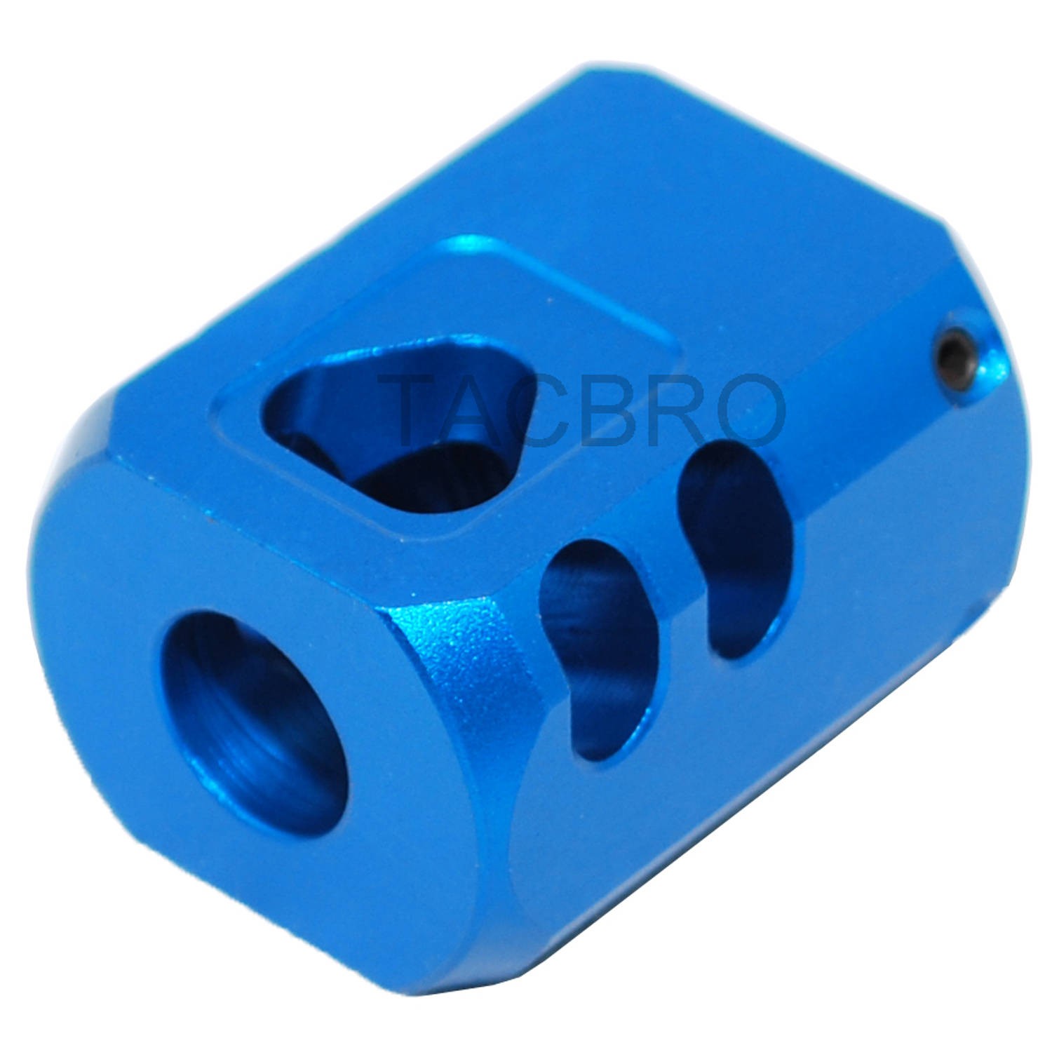 Dark Blue Finish Super Quality 1/2x28 TPI Muzzle Brake Compensator For 9mm Glock 