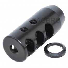 223 All Steel Compact Muzzle Brake 1/2x28 Thread Pitch Compensator for .223/5.56