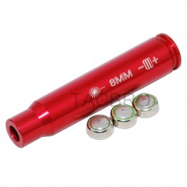 Aluminum 8MM Red Laser Boresighter Cartridge Bore Sighter