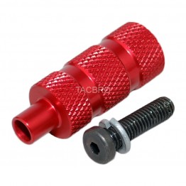 Red Anodized Aluminum Bolt Extended Handle For .223 Side Charging Bolt