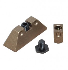 Tan Anodized Aluminum Front & Rear Sight For G43 G43X G42 Color Variation