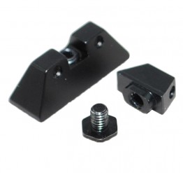 Black Anodized Aluminum Front & Rear Sight For G43 G43X G42