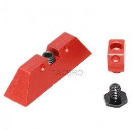Red Anodized Aluminum Front & Rear Sights For Glock 17 19 22 23 24 26 27 31 34 35
