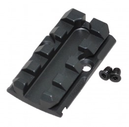 Black Aluminum Trijicon RMR Cover Plate For G17 G19 G26 Convert RMR to Picatinny