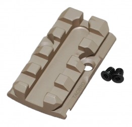 Tan Aluminum Trijicon RMR Cover Plate For G17 G19 G26 Convert RMR to Picatinny