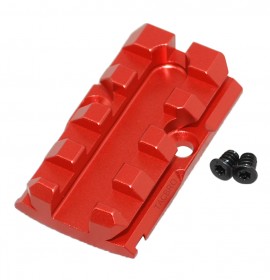 Red Aluminum Trijicon RMR Cover Plate For G17 G19 G26 Convert RMR to Picatinny