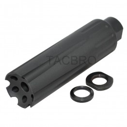 MUZZLE BRAKE COMPETITION STAINLESS STEEL 1/2-28 THREAD .22LR NEW LITHGOW 101. 