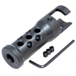 SKS Muzzle Brake Twist-on Redirects Propellant Gases Reduces Recoil By 65%