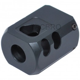 New 9MM Glock 1/2x28 TPI Muzzle Brake Compensator Black Anodized 