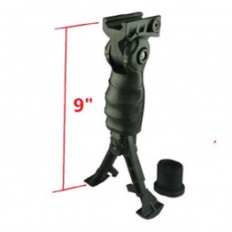 5 Position Ergonomic Folding Foregrip Grip Battery Storage With Removeable Bipod
