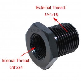 Aluminum 5/8"x24 TPI to 3/4"x16 TPI Oil Filter Adapter for 308