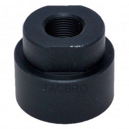 Black Anodized Aluminum 1/2"x28 Cleaning Patch Trap Muzzle Adapter Soda Pop Bottles