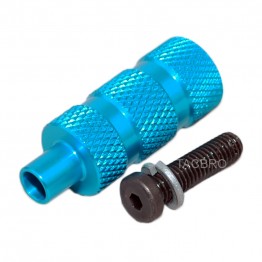 Blue Anodized Aluminum Bolt Extended Handle For .223 Side Charging Bolt