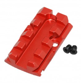 Red Aluminum Trijicon RMR Cover Plate For G17 G19 G26 Convert RMR to Picatinny