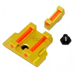 Glock Red Fiber Optic Front and Rear Sight For G17 G19 G22 G23 G24 G26 G27 G31 G34 G35 Gold