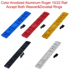 Color Anodized Ruger 10/22 Base Mount Accept Weaver & Dovetail 1022 Scope Mount