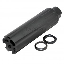 Black Aluminum Linear Comp Muzzle Brake 5/8x24 Thread Pitch For .308 308